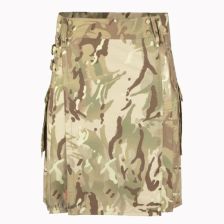 Camouflage Highlander Combat Kilt Front