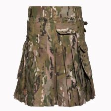 multicam camouflage tactical utility kilt front