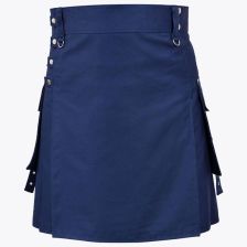 Stylish Navy Blue Fashion Kilt