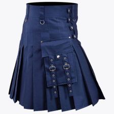 Stylish Navy Blue Fashion Kilt