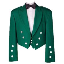 Prince Charlie Stylish Kilt Jacket Green