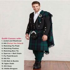 Prince Charlie Black Watch Kilt Outfit