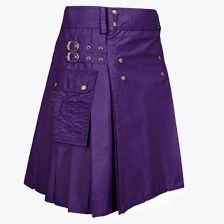 Purple Modern Utility Kilt 