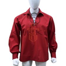 Traditional Red Ghillie Shirt For Men