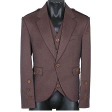 Red Tweed Argyle Kilt Jacket