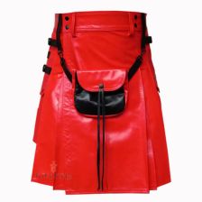 Red Leather Kilt