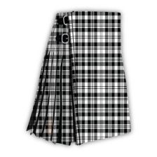 Scott Black And White Tartan Kilt