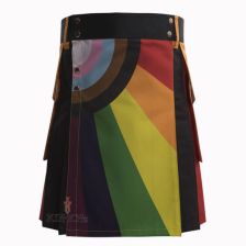 Special LGBTQ Flag Rainbow Kilt
