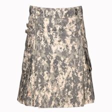 Tactical Digital Camo Utility Kilt Front