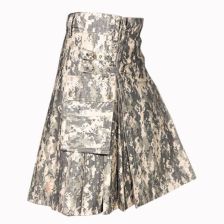 Tactical Digital Camo Utility Kilt Front