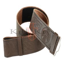 Thistle Brown Leather Kilt Belt