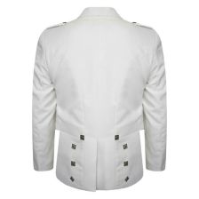 Prince Charlie Stylish Kilt Jacket White